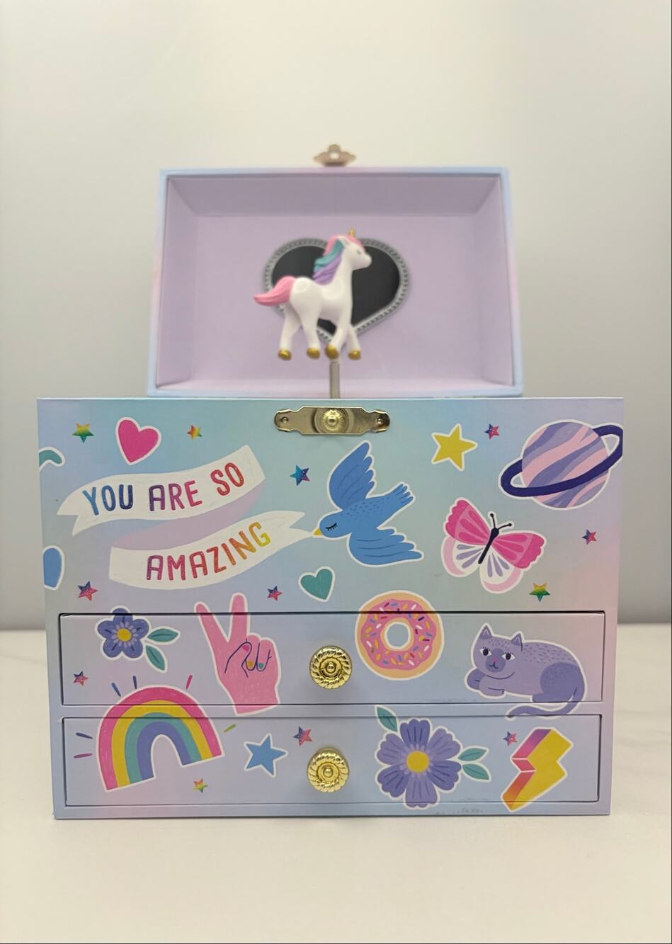 Jewelkeeper "You Are So Amazing" Musical Unicorn Jewelry Box